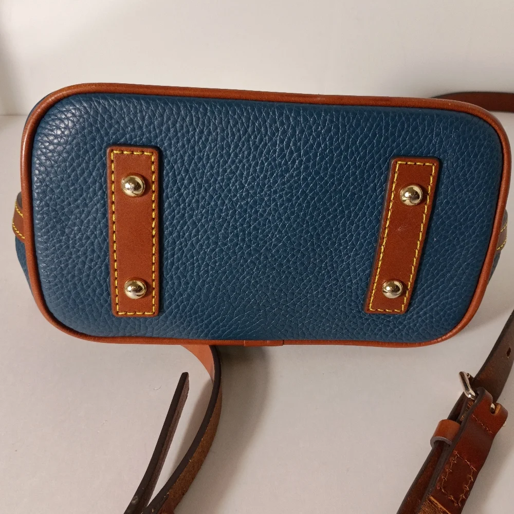 Dooney & Bourke Teal Pebble Leather Crossbody Bag and Wallet Set - Picture 6 of 17